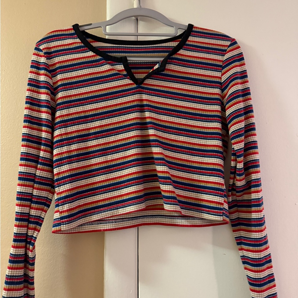 Striped Long Sleeve Top